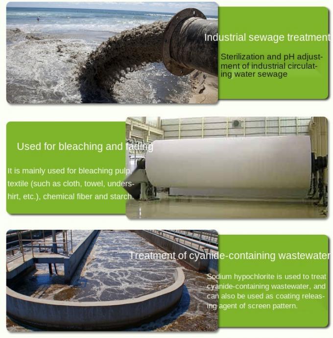 Endüstriyel Kanalizasyon Ağartma Katı Sodyum Hipoklorit Renk Giderme Deodorant Dezenfeksiyon 3