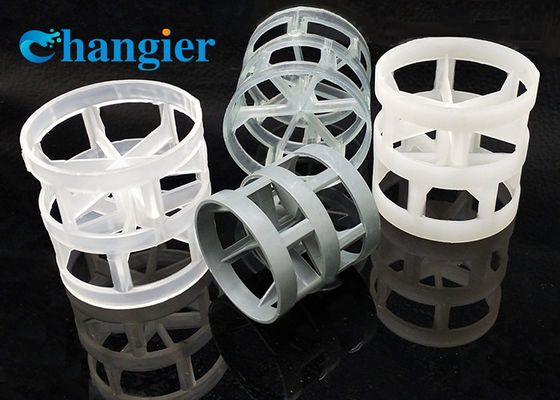 Kule Paketleme için 25mm 38mm 50mm Plastik Ambalaj PP Pall Ring